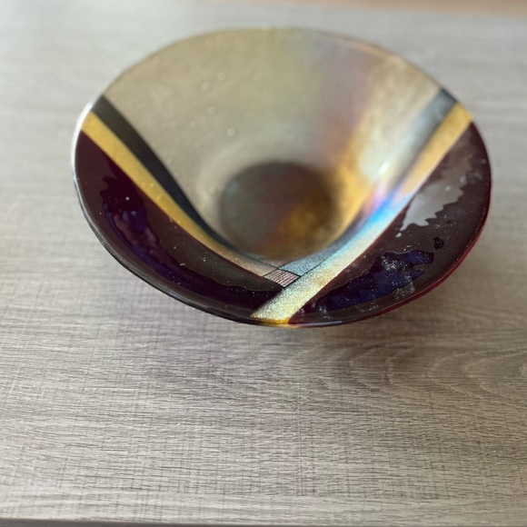 Glass saucer decor bowl - Picture 5 of 7